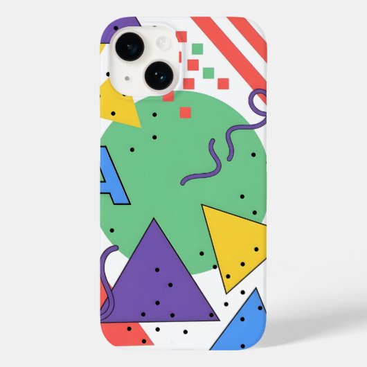 Memphis stijl telefoonhoes Dopamine decor vette ge Case-Mate iPhone Case (Achterkant)