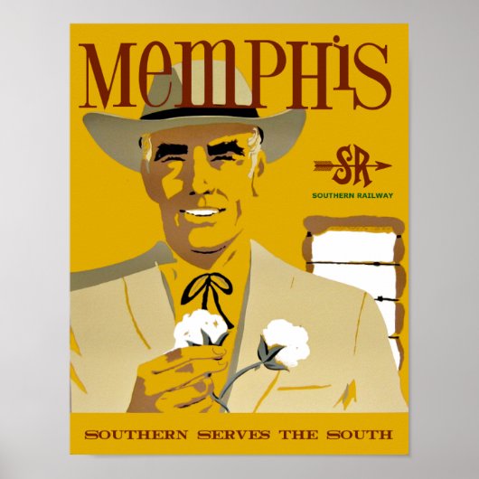 Memphis.  stijlreisposter poster (Voorkant)