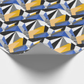 Memphis Style: Creatieve geometrische collage. Cadeaupapier (Hoek)