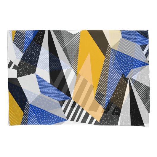 Memphis Style: Creatieve geometrische collage. Kussensloop (Voorkant)