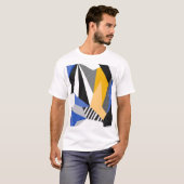 Memphis Style: Creatieve geometrische collage. T-shirt (Voorkant volledig)