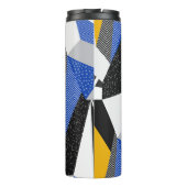 Memphis Style: Creatieve geometrische collage. Thermosbeker (Achterkant)