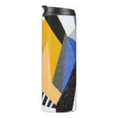Memphis Style: Creatieve geometrische collage. Thermosbeker (Geroteerd rechts)