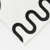 Memphis Style Geometric Pattern 110719 - Sky Blue Fleece Deken (Hoek)