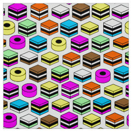 Memphis Style Licorice Allsorts Pattern Stof