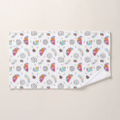 Memphis Style Tropical Summer Pattern Bad Handdoek (Handdoek)