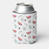 Memphis Style Tropical Summer Pattern Blikjeskoeler (Blikje Achterkant)