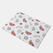 Memphis Style Tropical Summer Pattern Deurmat (Schuin)