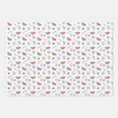 Memphis Style Tropical Summer Pattern Inpakpapier Vel (Voorkant)