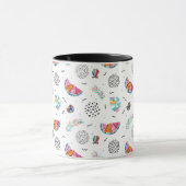 Memphis Style Tropical Summer Pattern Mok (Midden)