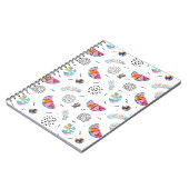 Memphis Style Tropical Summer Pattern Notitieboek (Linkerzijde)