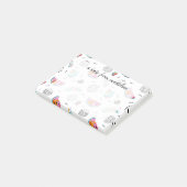 Memphis Style Tropical Summer Pattern Post-it® Notes (Schuin)