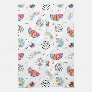 Memphis Style Tropical Summer Pattern Theedoek