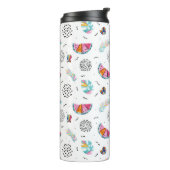 Memphis Style Tropical Summer Pattern Thermosbeker (Gedraaid links)