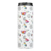 Memphis Style Tropical Summer Pattern Thermosbeker (Achterkant)