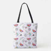 Memphis Style Tropical Summer Pattern Tote Bag (Achterkant)