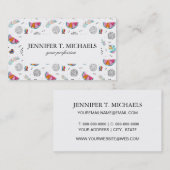 Memphis Style Tropical Summer Pattern Visitekaartje (Voorkant / Achterkant)