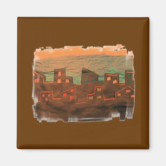 Memphis Sunrise Magnet (Voorkant)