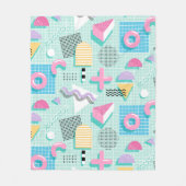 Memphis Sweet Candies Fleece Deken (Voorkant)