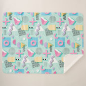 Memphis Sweet Candies Sherpa Deken (Voorkant (horizontaal))