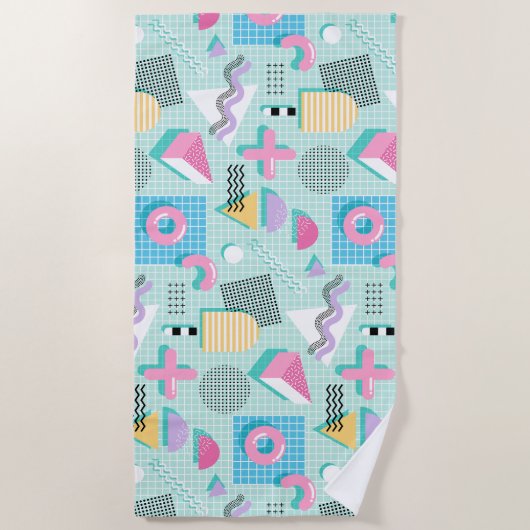 Memphis Sweet Candies Strandlaken (Voorkant)