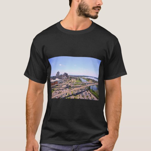 Memphis Tennesse Silhouette Van De Grootste Winkel T-shirt (Voorkant)