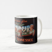 Memphis Tennessee Ansichtkaart Groet Mok (Voorkant rechts)