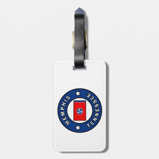 Memphis Tennessee Bagagelabel (Achterkant verticaal)