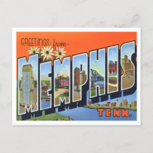 Memphis, Tennessee  Big Letters Briefkaart