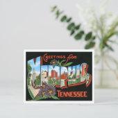 Memphis, Tennessee Big Letters Briefkaart (Staand voorkant)