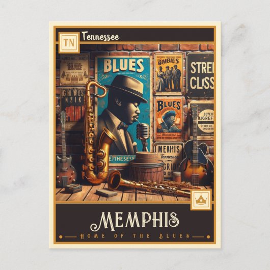 Memphis, Tennessee |  Briefkaart (Voorkant)