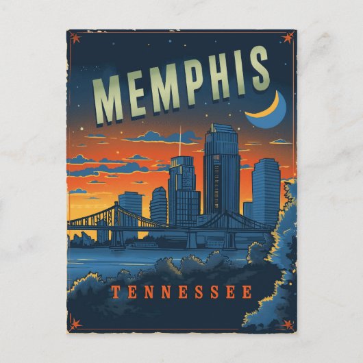  Memphis, Tennessee Briefkaart (Voorkant)