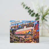 Memphis Tennessee Briefkaart (Staand voorkant)