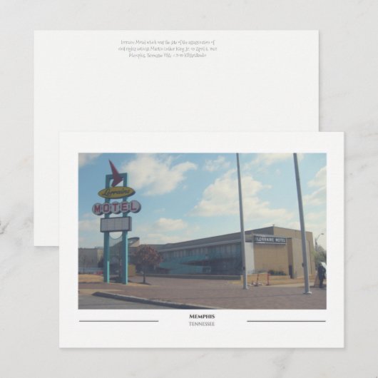 Memphis, Tennessee Briefkaart (Voorkant / Achterkant)