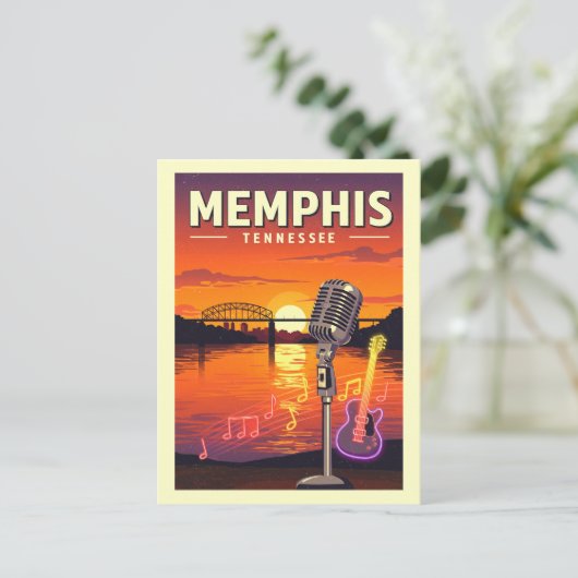 Memphis Tennessee Briefkaart (Staand voorkant)