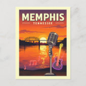Memphis Tennessee Briefkaart (Voorkant)