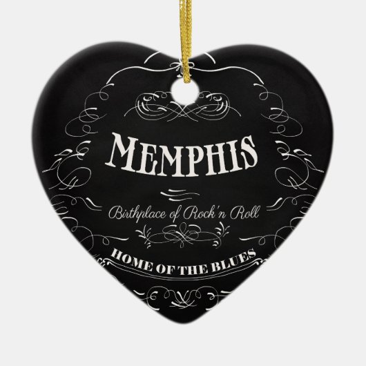 Memphis, Tennessee - City met Soul Keramisch Ornament (Voorkant)