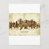 Memphis Tennessee Cityscape Uitnodiging Briefkaart (Voorkant)