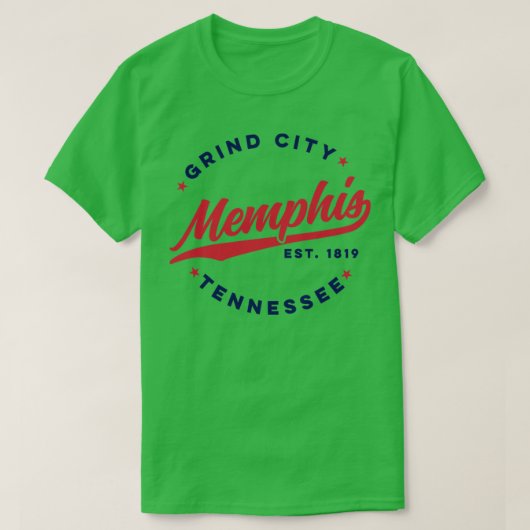  Memphis Tennessee Grind City Retro USA1 T-shirt (Design voorkant)