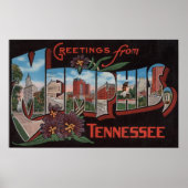Memphis, Tennessee - Grote letterscènes 3 Poster (Voorkant)