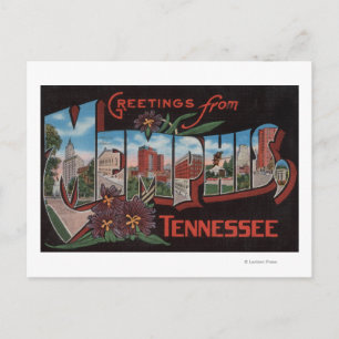 Memphis, Tennessee - Grote letterscènes Briefkaart