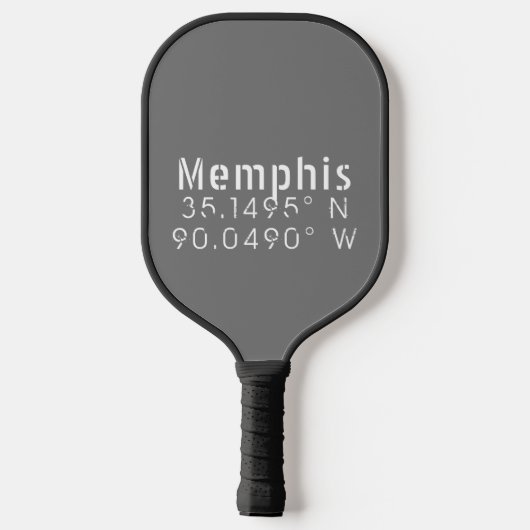 Memphis Tennessee Latitude Pickleball Paddle (Achterkant)