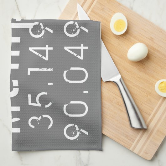 Memphis Tennessee Latitude Theedoek (Quarter Fold)