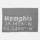 Memphis Tennessee Latitude Theedoek (Horizontaal)
