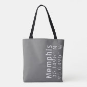 Memphis Tennessee Latitude Tote Bag (Achterkant)