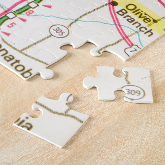 Memphis, Tennessee Legpuzzel (Zijkant)