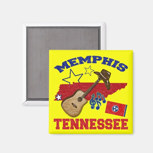 Memphis, Tennessee Magneet (Voorkant / Achterkant)