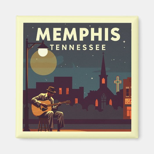  Memphis Tennessee Magneet (Voorkant)