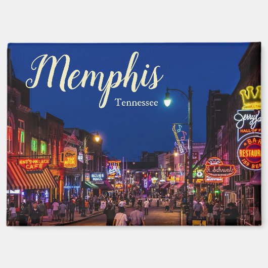 Memphis Tennessee Magneet Souvenir Cadeau (Voorkant)