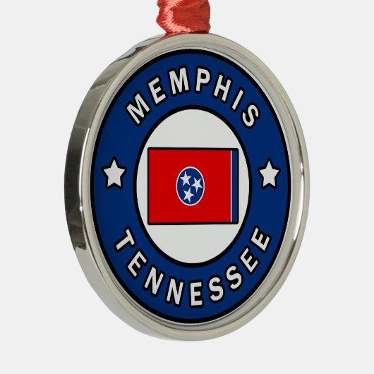 Memphis Tennessee Metalen Ornament (Rechts)